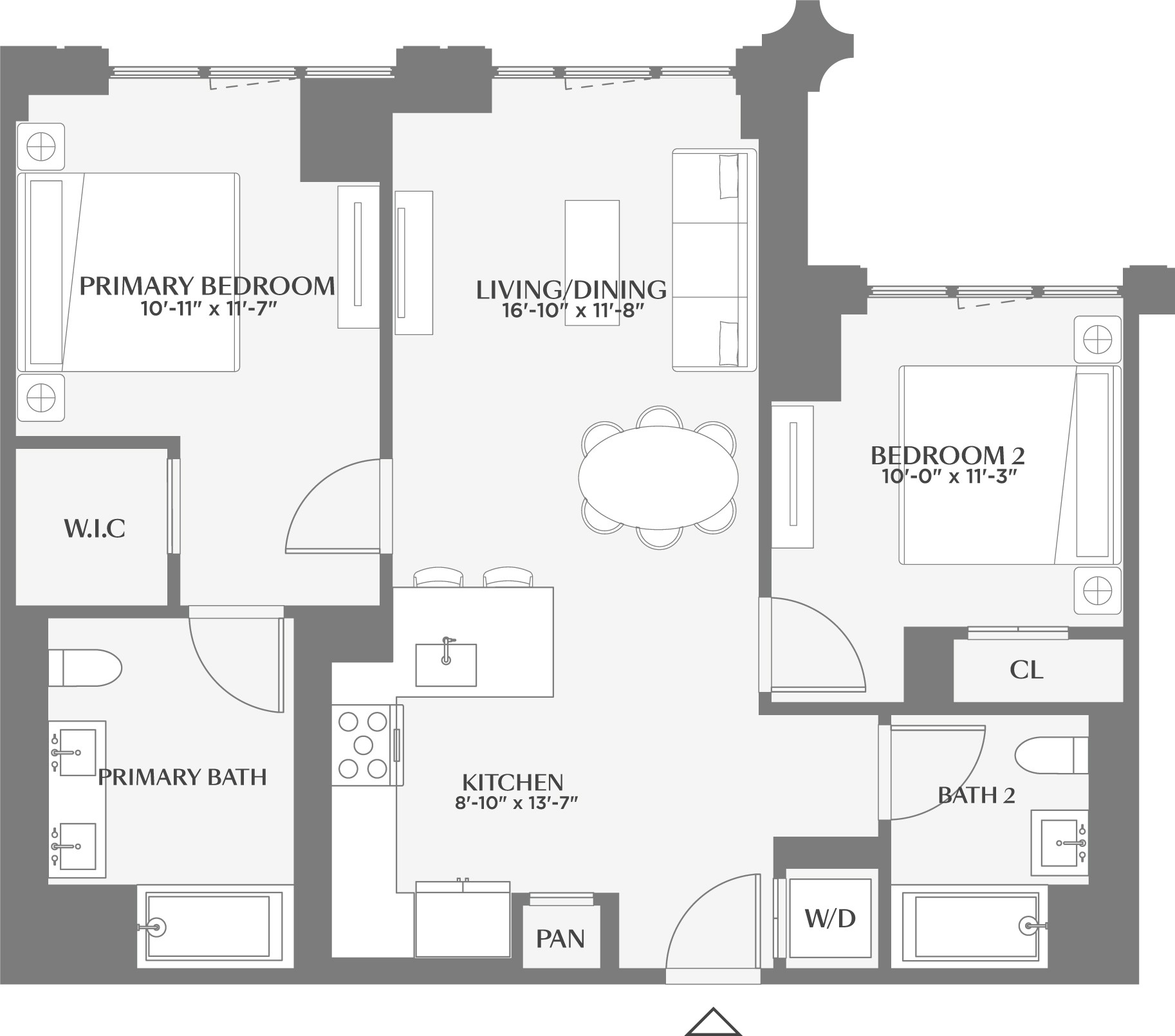 Keyplan image of apartment 406